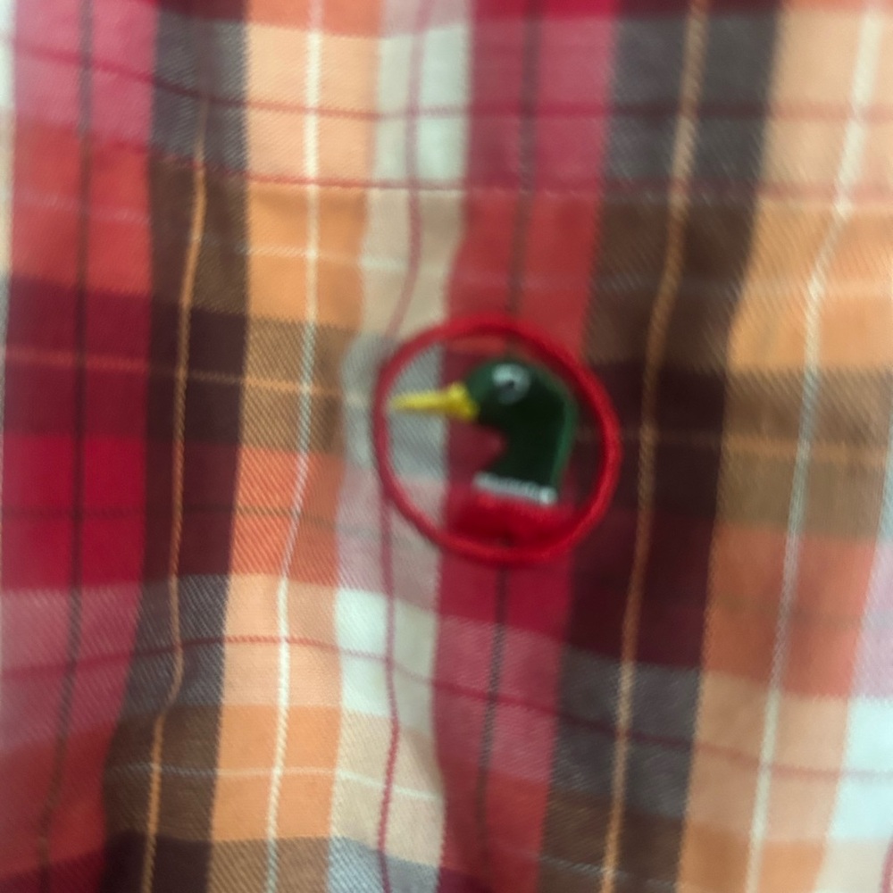 Duck‎ Head Red Plaid Casual Button Down Shirt - Picture 4 of 4